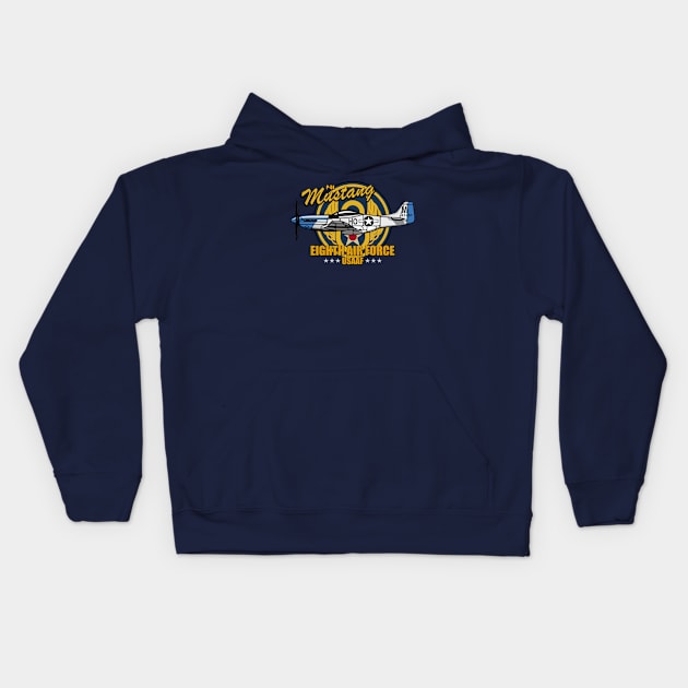 P-51 Mustang Kids Hoodie by Firemission45